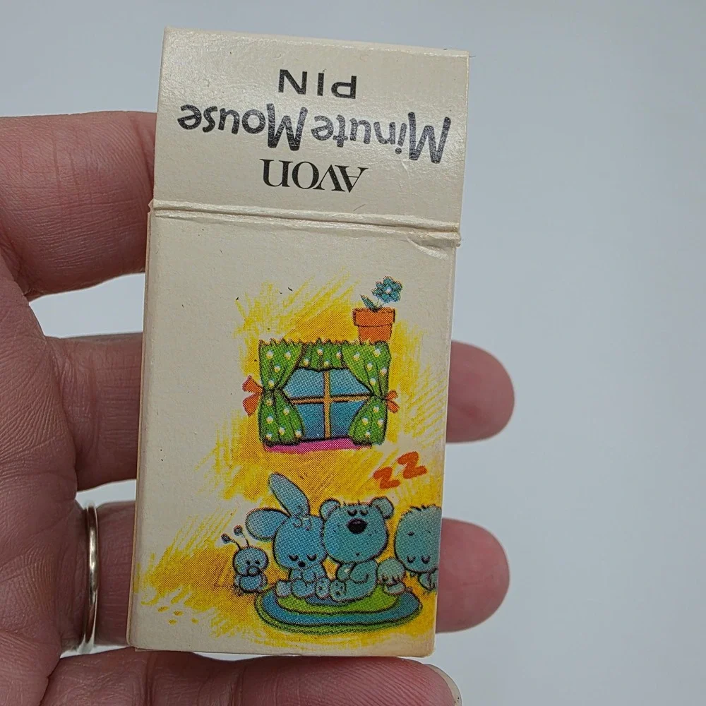 Avon‎ Minute Mouse Pin Clock Feature Vintage 1974 Kitsch Accessory One Size
